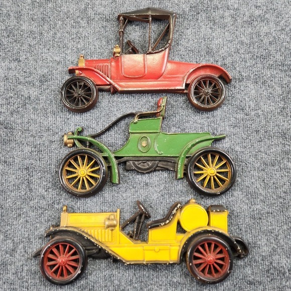 Other - Set of 3 Vintage Cast Iron Automobile‎ Hanging Wall Decorations Sexton READ